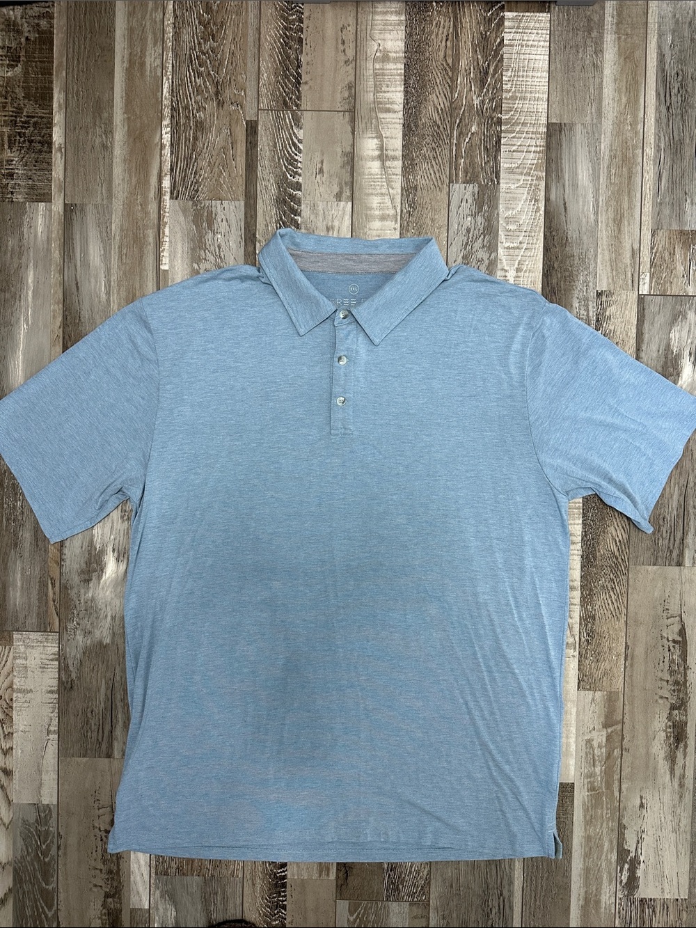 Free Fly Apparel Light Blue Men's Bamboo Flex Polo Shirt